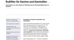 Desktop Screenshot of kamin-russfilter.de